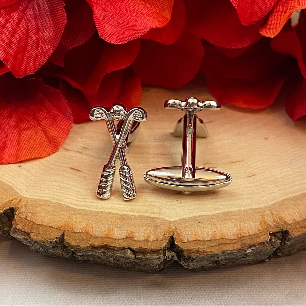 Silver Golf Club Cufflinks - Picture 10 of 15